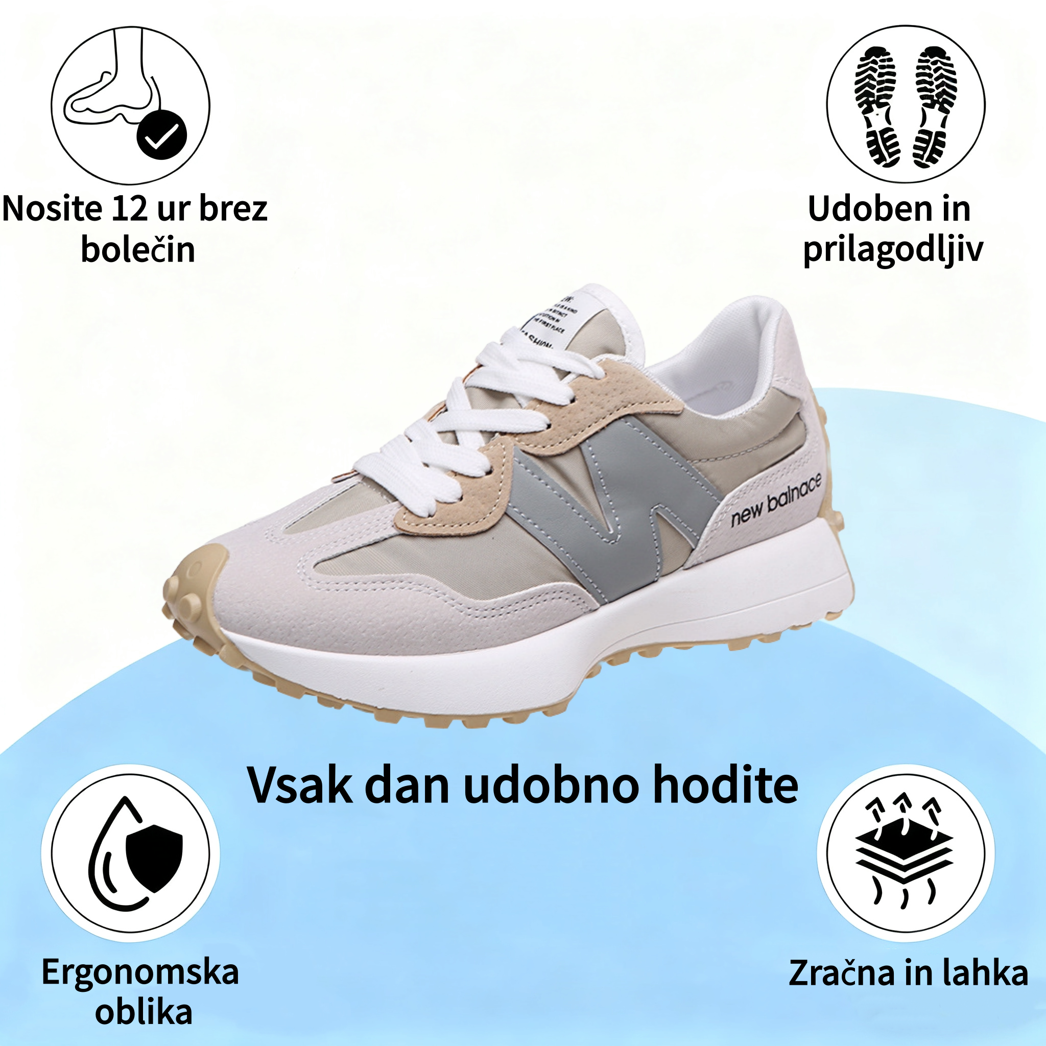 ⏰Luksuzni ženski ortopedski čevlji z ergonomskim dizajnom✅Mehki, udobni in izjemno podporni🦶 - Učinkovito lajšajo bolečine v stopalih