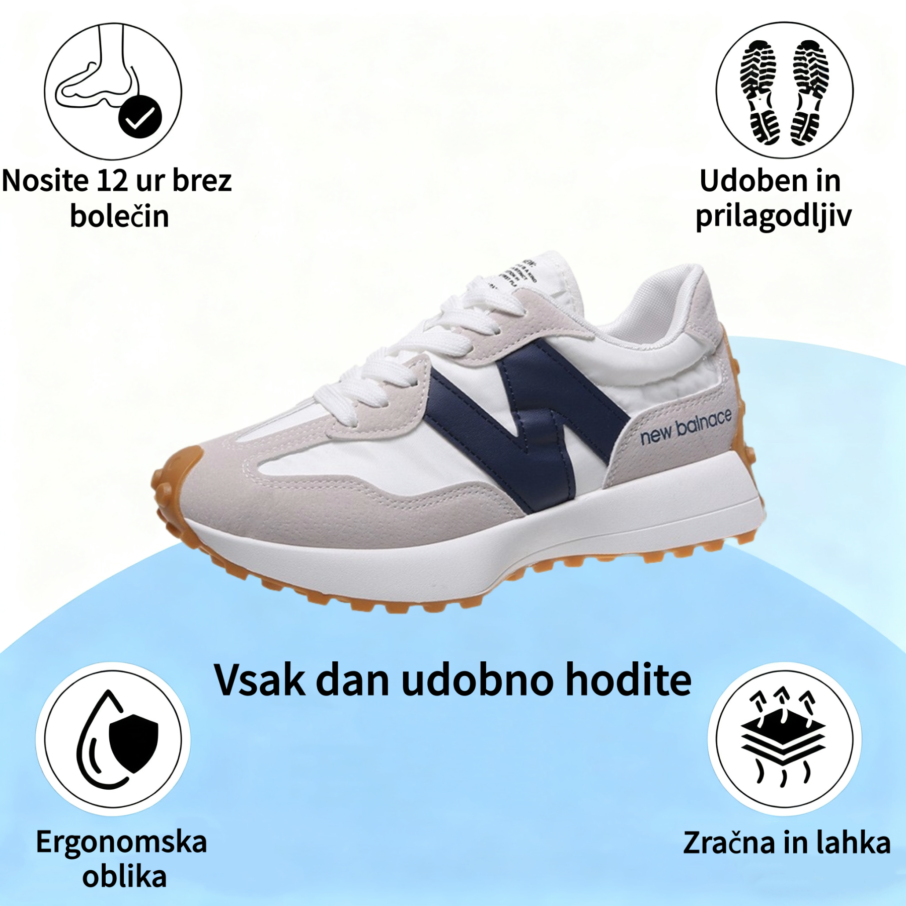 ⏰Luksuzni ženski ortopedski čevlji z ergonomskim dizajnom✅Mehki, udobni in izjemno podporni🦶 - Učinkovito lajšajo bolečine v stopalih