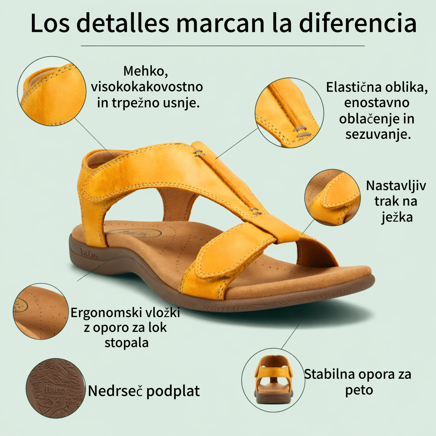 🔥Časno omejen 50 % popust! Poletni ortopedski sandali, ergonomsko oblikovani za udobje in lajšanje bolečin✅