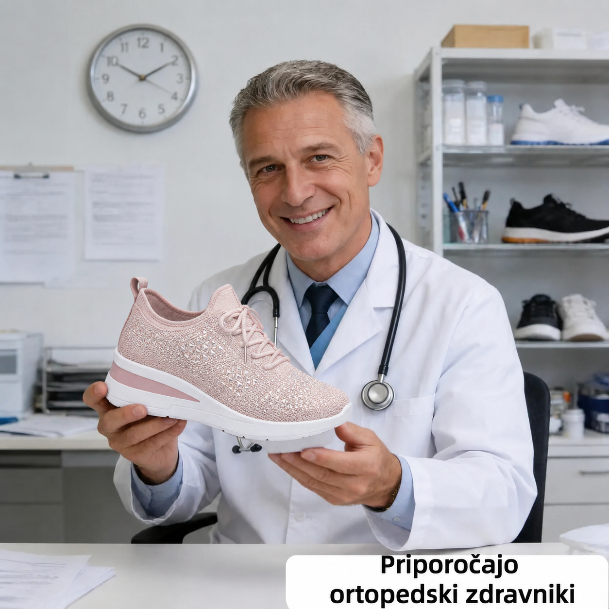 🔥 50 % POPUSTA še danes – Ne zamudite! ⏰ Ergonomsko oblikovani ortopedski čevlji – s podporo za stopalni lok 👞 Brez napora lajšajte bolečine v stopalih