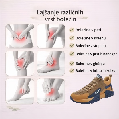 🔥Zadnji dan! 50 % popust! ⏰Ergonomsko oblikovani čevlji za prosti čas ✅ Mehki in udobni, z odlično oporo🦶 Učinkovito lajšajo bolečine v stopalih