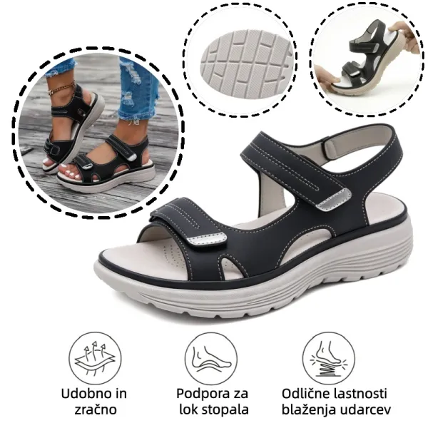 🔥50 % popust danes - ne zamudite priložnosti! Poletni ortopedski sandali, ergonomsko oblikovani ✅ Lajšajo bolečine v stopalih, nedrseči in zračni, nastavljivi Velcro ✅
