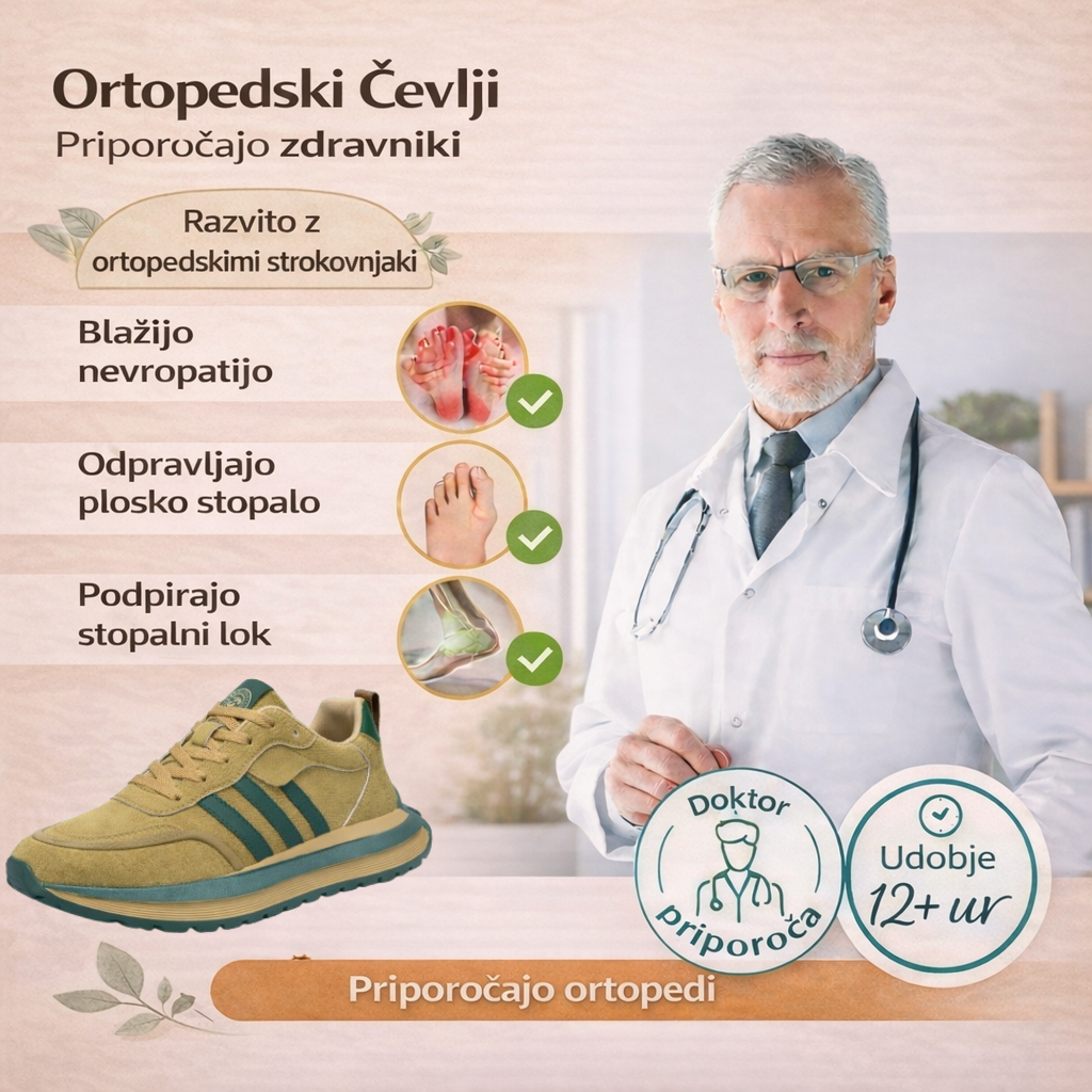 holious® Ortopedski udobni semiš čevlji ✅razbremenijo stopala in so nedrseči za varno hojo | 🎁DANES −50%