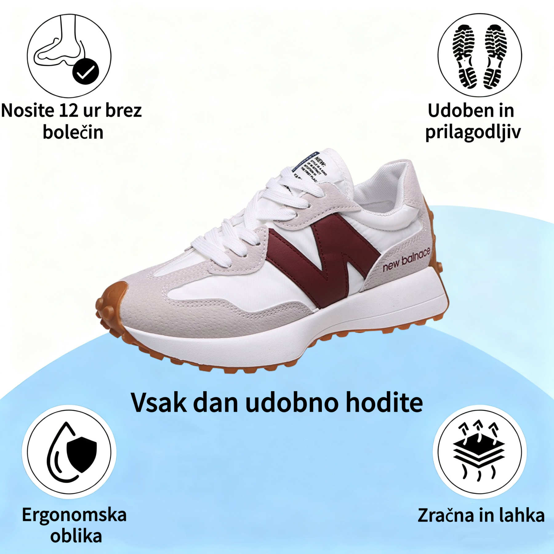 ⏰Luksuzni ženski ortopedski čevlji z ergonomskim dizajnom✅Mehki, udobni in izjemno podporni🦶 - Učinkovito lajšajo bolečine v stopalih