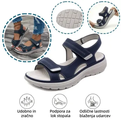 🔥50 % popust danes - ne zamudite priložnosti! Poletni ortopedski sandali, ergonomsko oblikovani ✅ Lajšajo bolečine v stopalih, nedrseči in zračni, nastavljivi Velcro ✅