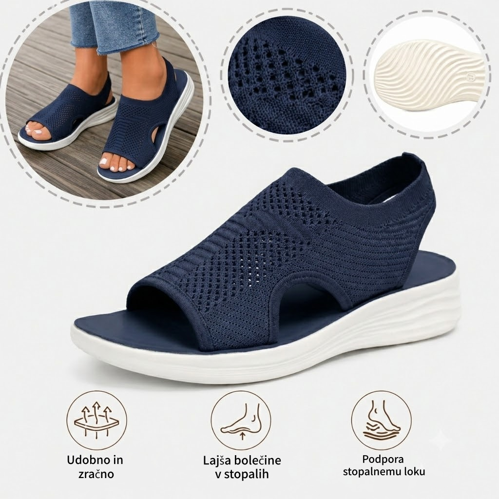 ⏰ Samo danes -50%!  👡 Udobni sandali z oporo za stopalni lok 🦶 Ergonomska zasnova za celodnevno udobje pri hoji ✅
