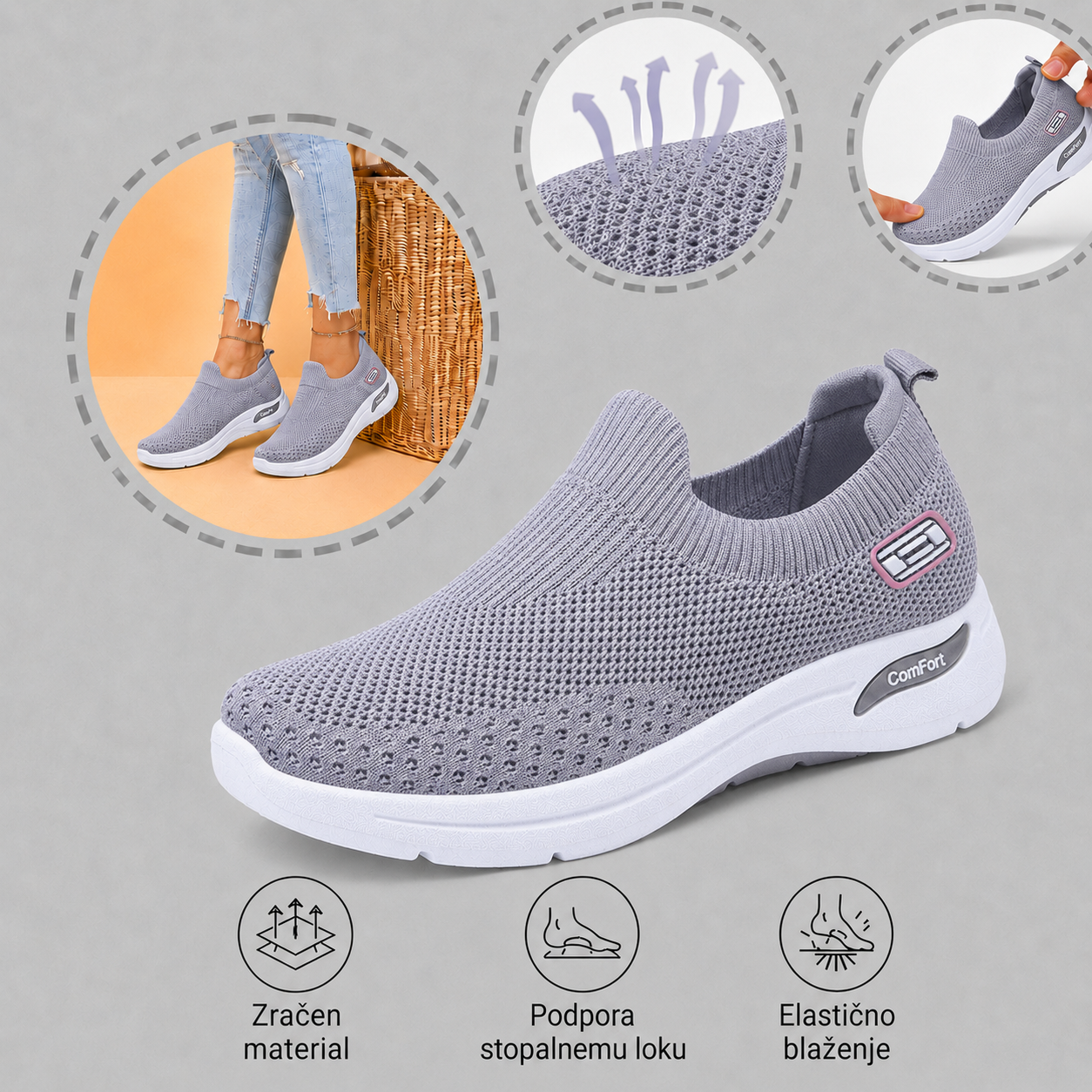 ⏰ Zadnji dan – 50 % popust! Ne zamudite! Ergonomsko oblikovani ortopedski čevlji z blaženjem udarcev. ✅ Zdravi ortopedski čevlji, zasnovani posebej za evropske ženske.