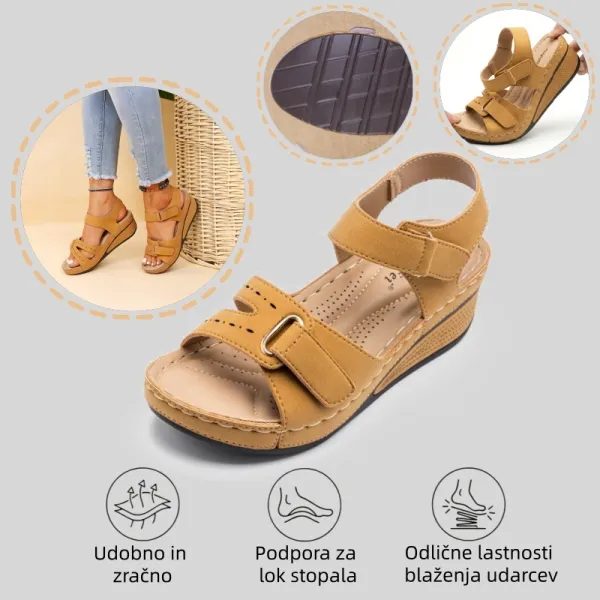 🔥 Ženski poletni ortopedski sandali | Ergonomsko oblikovana opora za stopalni lok – udobna za dolge sprehode | Nedrseči in zračni ✅