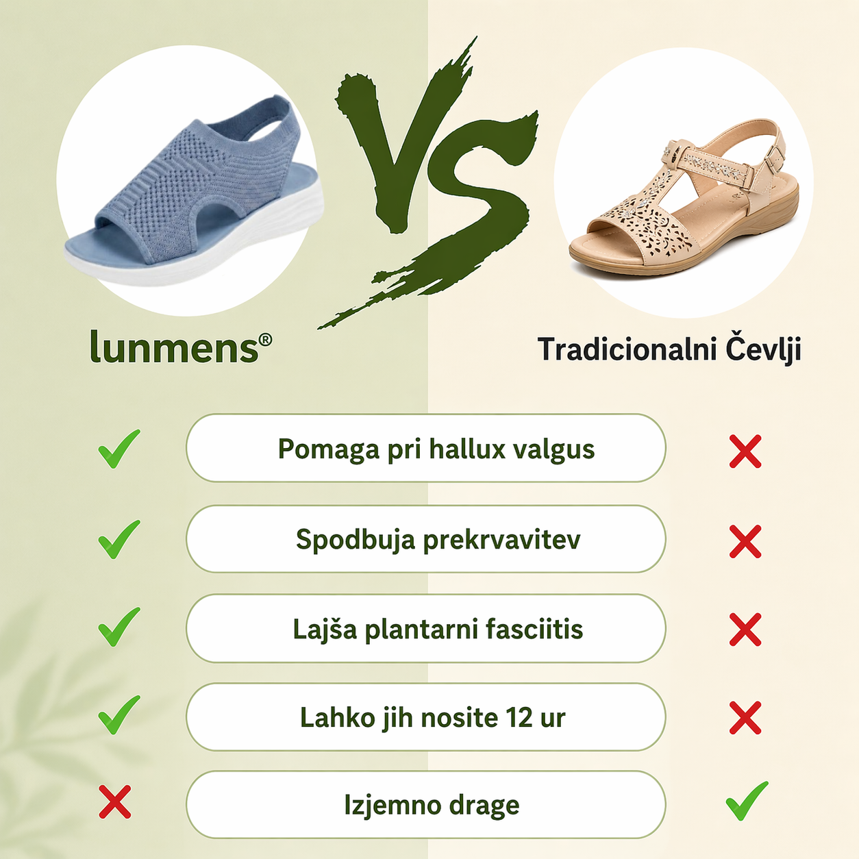 ⏰ Samo danes -50%!  👡 Udobni sandali z oporo za stopalni lok 🦶 Ergonomska zasnova za celodnevno udobje pri hoji ✅