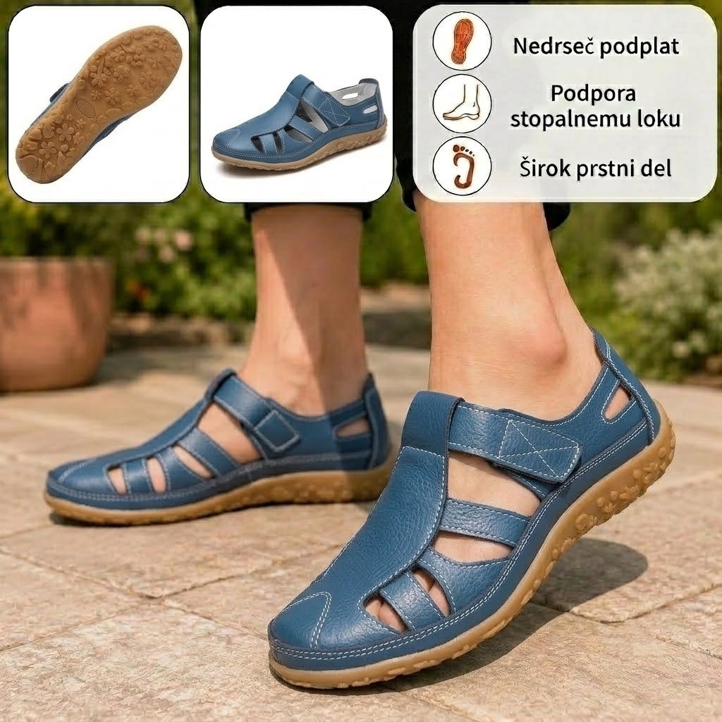 ⏰ Zadnji dan – 50 % popust! Ne zamudite!Ergonomsko oblikovani ortopedski sandali z blaženjem udarcev ✅ Zdravi ortopedski sandali, zasnovani posebej za evropske ženske