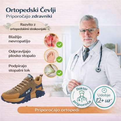 🔥Zadnji dan! 50 % popust! ⏰Ergonomsko oblikovani čevlji za prosti čas ✅ Mehki in udobni, z odlično oporo🦶 Učinkovito lajšajo bolečine v stopalih