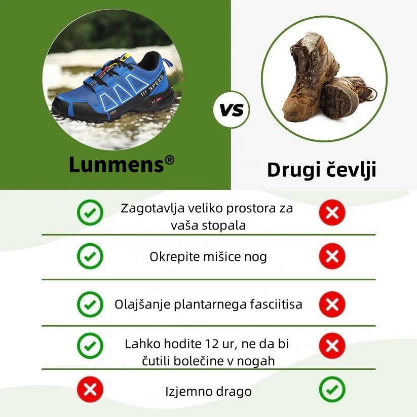 Ortopedski čevlji Lunmens® – ergonomsko oblikovani za lajšanje bolečin v hrbtu, stopalih in sklepih – unisex
