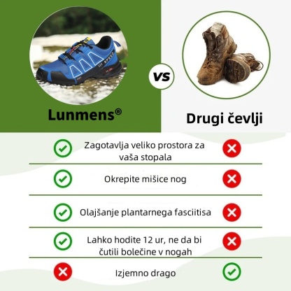 Ortopedski čevlji Lunmens® – ergonomsko oblikovani za lajšanje bolečin v hrbtu, stopalih in sklepih – unisex