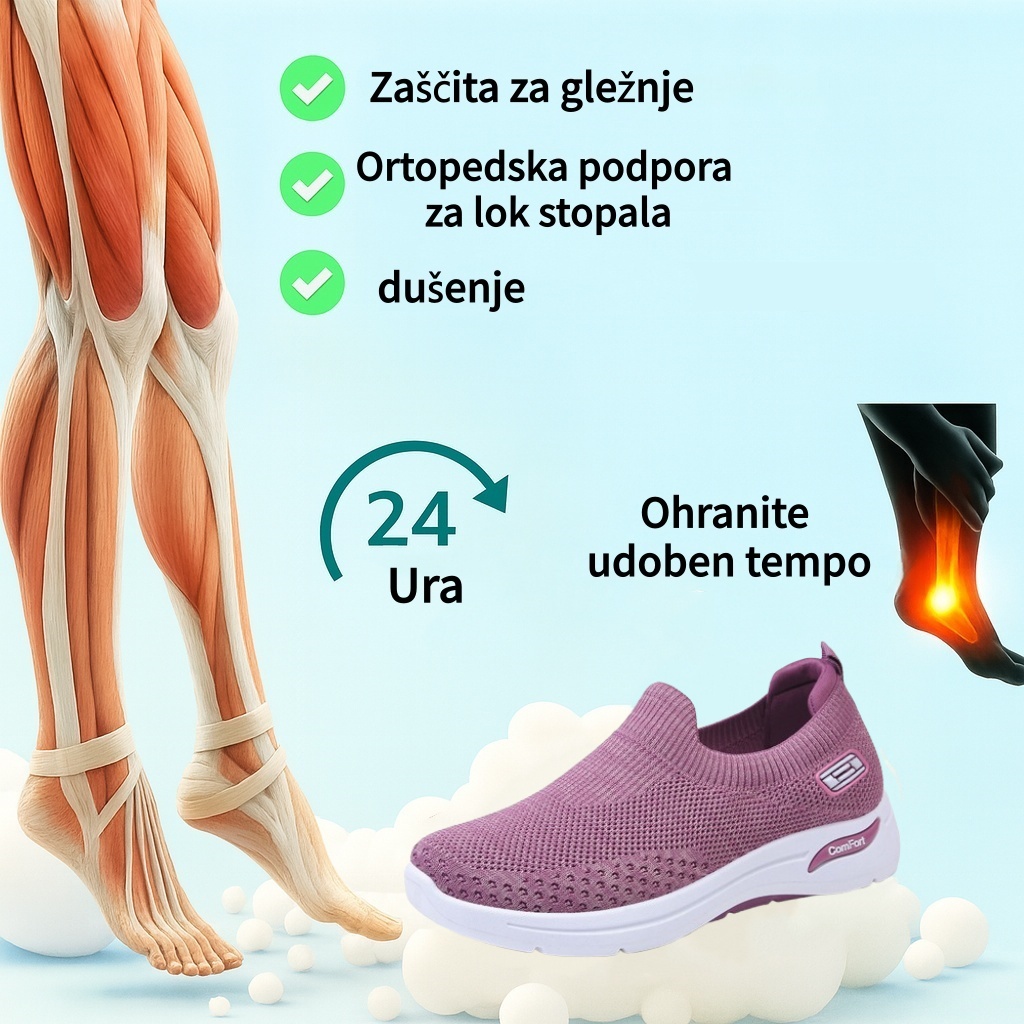 ⏰ Zadnji dan – 50 % popust! Ne zamudite! Ergonomsko oblikovani ortopedski čevlji z blaženjem udarcev. ✅ Zdravi ortopedski čevlji, zasnovani posebej za evropske ženske.