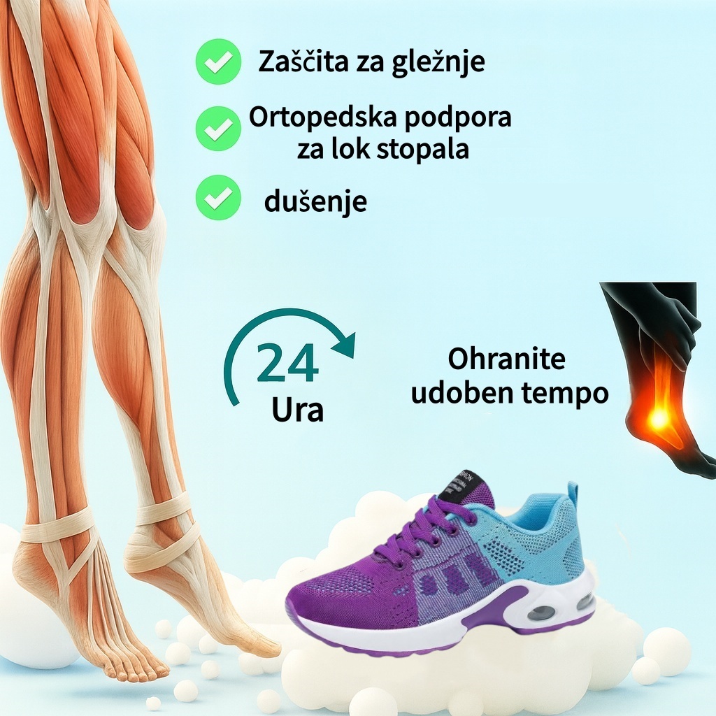 ⏰ Zadnji dan – 50 % popust! Ne zamudite! Ergonomsko oblikovani ortopedski čevlji z blaženjem udarcev. ✅ Zdravi ortopedski čevlji, zasnovani posebej za evropske ženske.