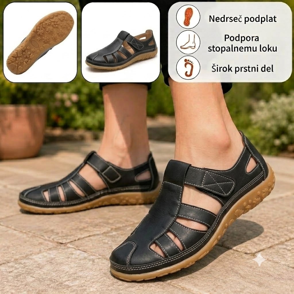 ⏰ Zadnji dan – 50 % popust! Ne zamudite!Ergonomsko oblikovani ortopedski sandali z blaženjem udarcev ✅ Zdravi ortopedski sandali, zasnovani posebej za evropske ženske