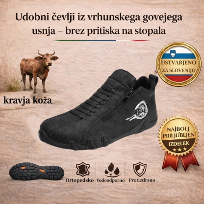 🎁Zadnji dan za 50 % popust, ne zamudite!⏰Izdelano iz avstralske telečje kože🐂Opora za stopala - lajša bolečine v stopalih✅Vodoodporno in nedrseče, udobno za hojo.