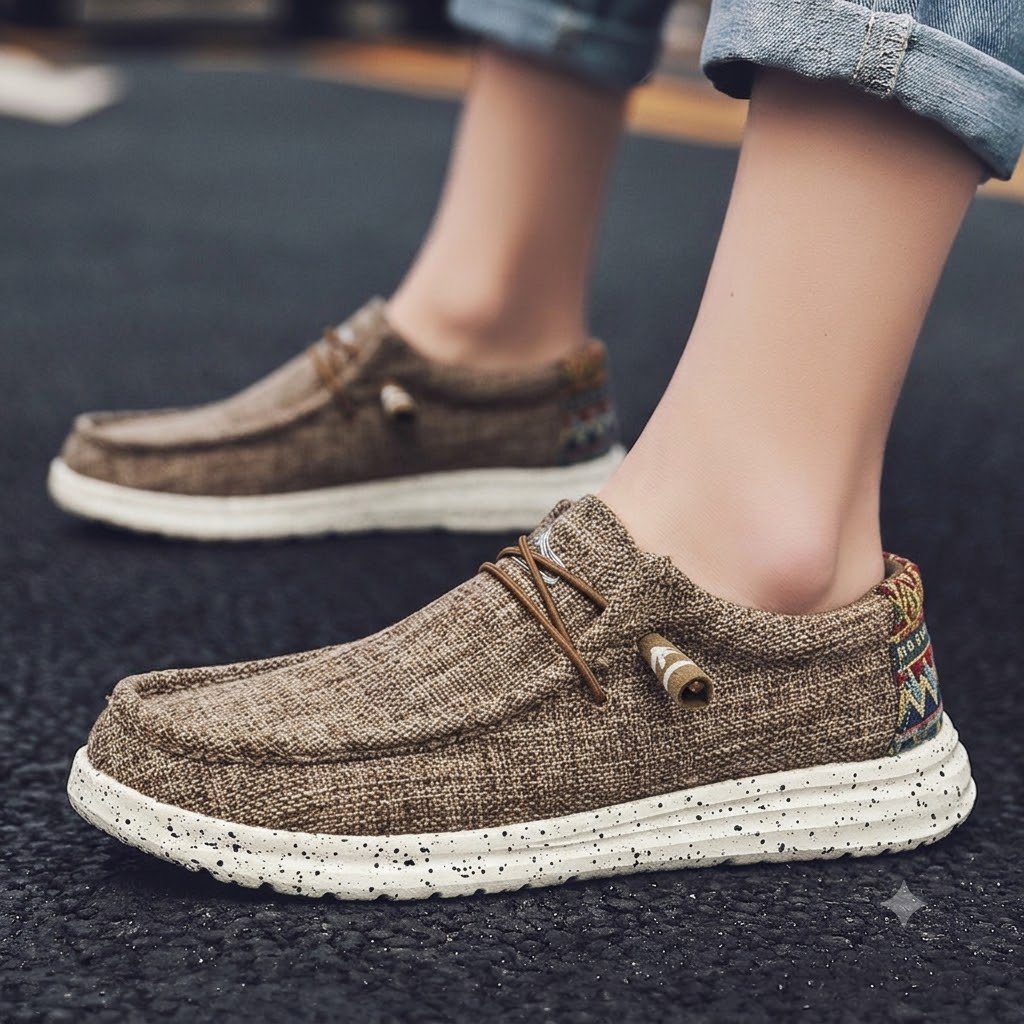 🎉 Omejena časovna ponudba! 👞 Moški poletni casual čevlji | Izjemno lahki in zračni ✅ Enostavno obuvanje 👣 Mehak nedrseč podplat 🚶 Podpora stopalnemu loku za udobno hojo ves dan