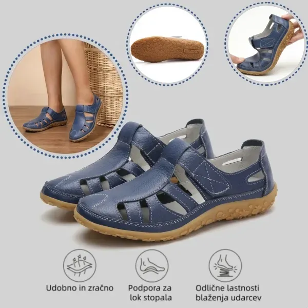 🔥50 % popust danes - ne zamudite priložnosti! Poletni ortopedski sandali, ergonomsko oblikovani ✅ Lajšajo bolečine v stopalih, nedrseči in zračni, nastavljivi Velcro ✅