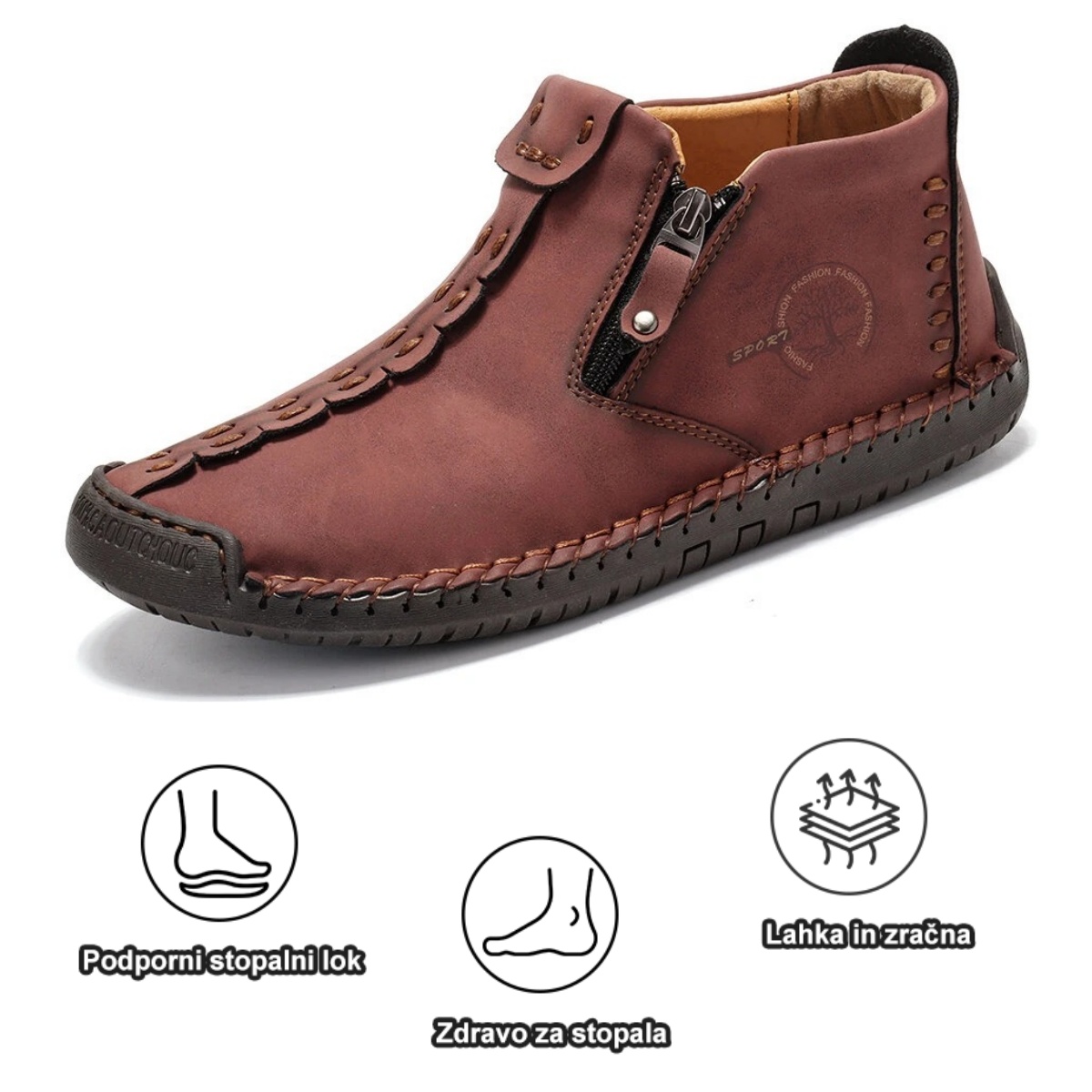 【🔥Danes 50 % popust - ne zamudite】Ergonomsko oblikovani ortopedski čevlji - vrhunsko usnje + ročno šivani👞