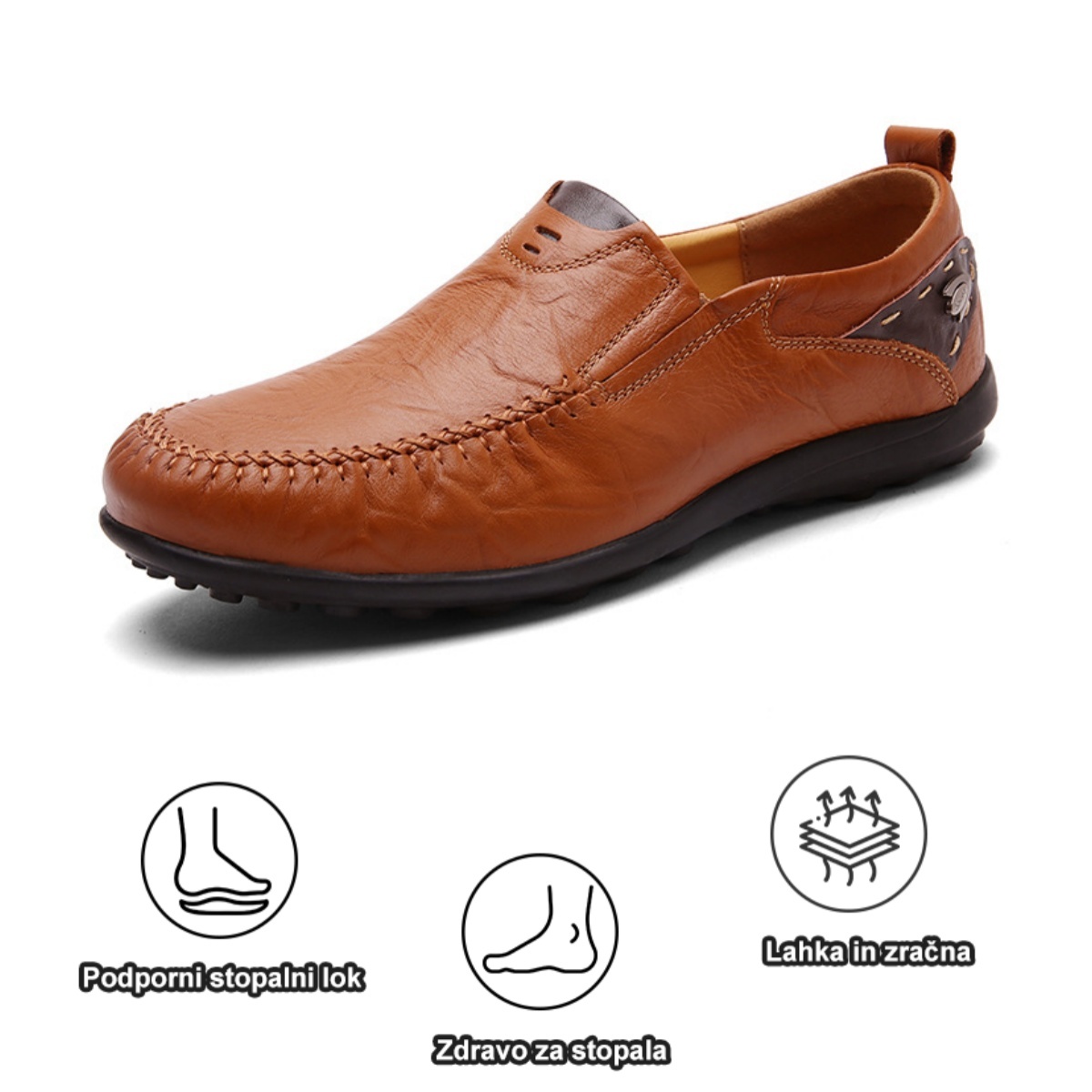 【🔥Danes 50 % popust - ne zamudite】Ergonomsko oblikovani ortopedski čevlji - vrhunsko usnje + ročno šivani👞