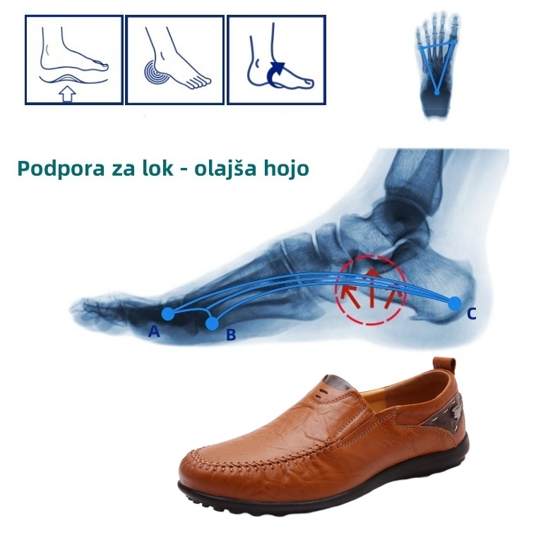 【🔥Danes 50 % popust - ne zamudite】Ergonomsko oblikovani ortopedski čevlji - vrhunsko usnje + ročno šivani👞