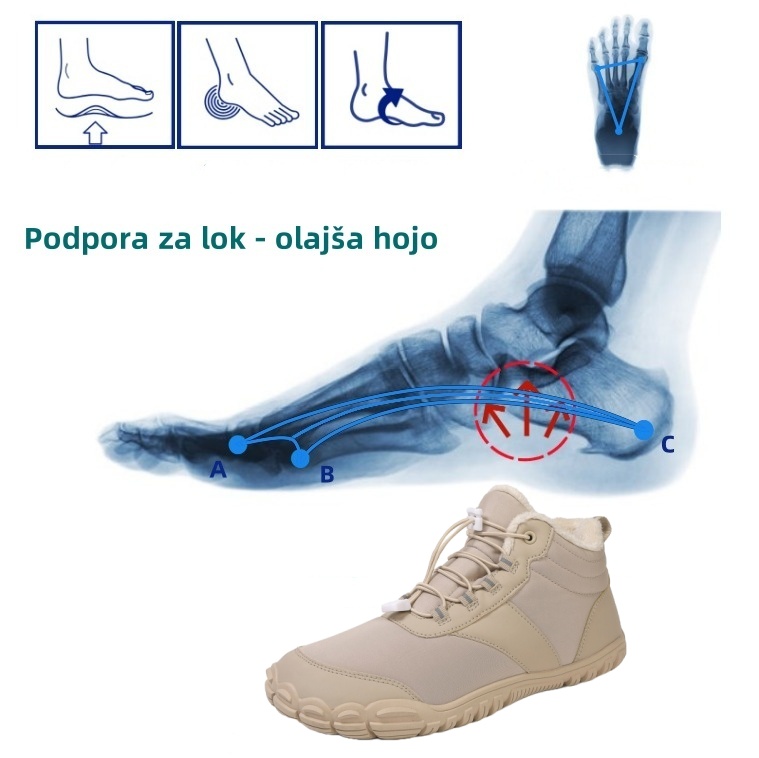 【🔥Danes 50 % popust - ne zamudite】Ergonomsko oblikovani ortopedski čevlji - lajšanje bolečin + plišasta toplota 👞