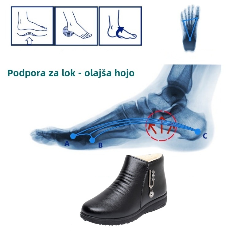 (🔥50% popust danes - ne zamudite te priložnosti) ⏰ - Mehki in udobni, originalni volneni ženski usnjeni čevlji (opora za lok - olajša hojo)