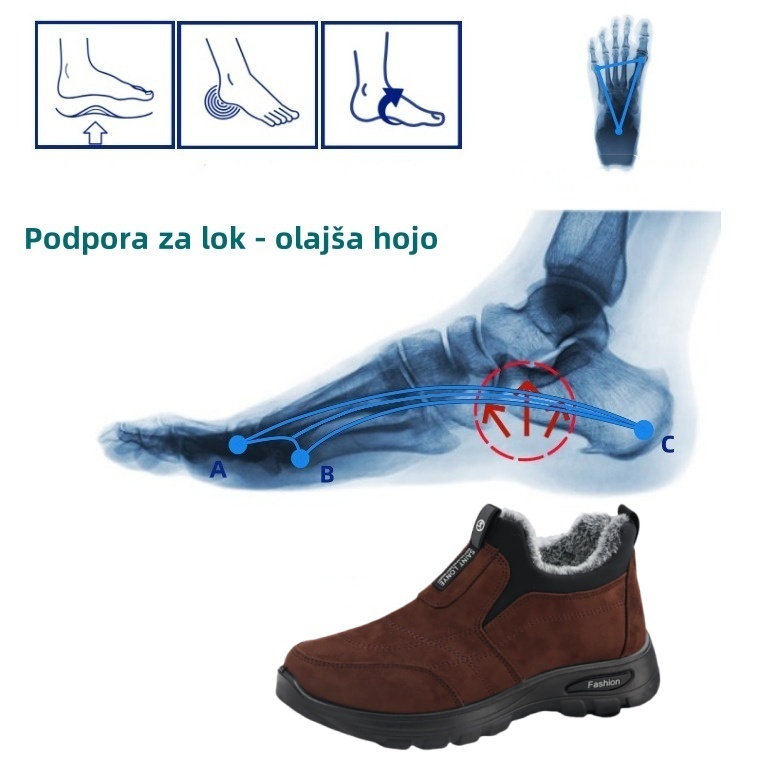 【🎁Danes 50 % popust - ne zamudite】Ergonomsko oblikovani ortopedski zimski škornji - podpora za lok 👞Lajšanje bolečin med hojo