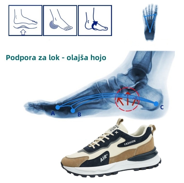 [🔥Danes po polovični ceni - ne zamudite] Ergonomsko oblikovani ortopedski čevlji z zasnovo opore za lok👞Enostavno odpravite bolečine v stopalih