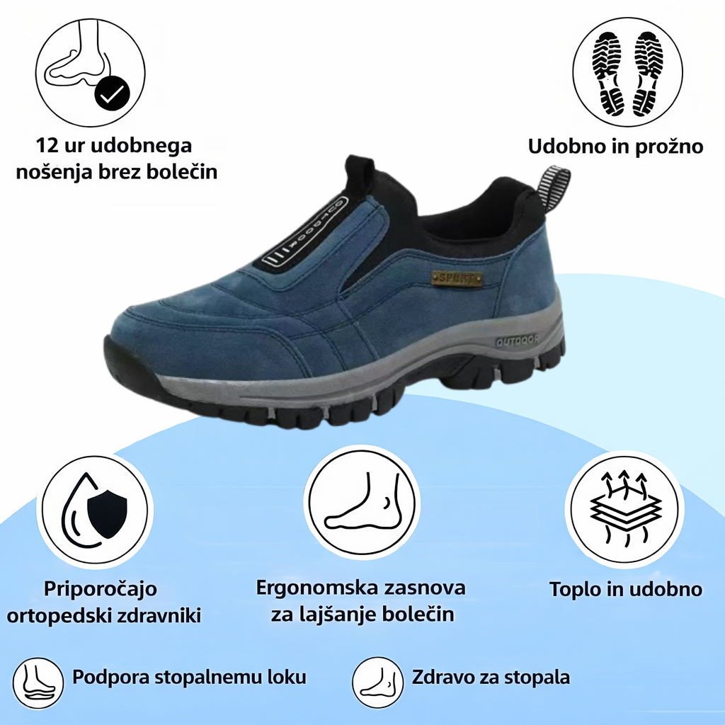 🔷50 % popusta danes - Ne zamudite! ⬛⏰ - Ortopedski čevlji iz semiša luksuzne avstralske znamke, mehki, udobni in z odlično oporo 🦶 - Lajšajo bolečine v stopalih