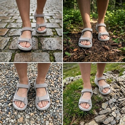 🔥50 % popust danes - ne zamudite priložnosti! Poletni ortopedski sandali, ergonomsko oblikovani ✅ Lajšajo bolečine v stopalih, nedrseči in zračni, nastavljivi Velcro ✅