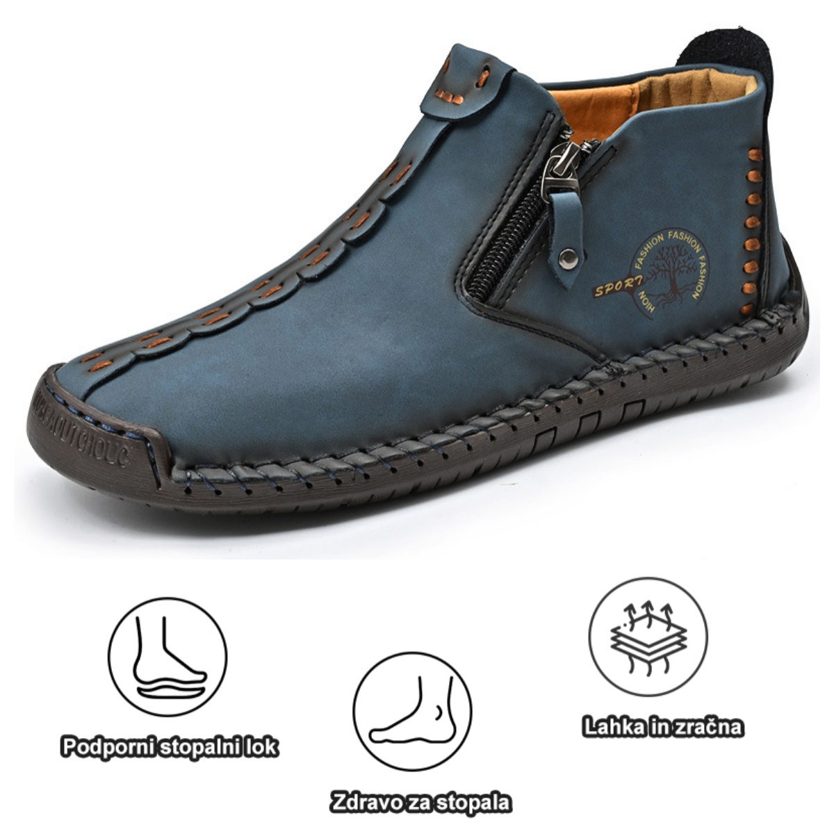 【🔥Danes 50 % popust - ne zamudite】Ergonomsko oblikovani ortopedski čevlji - vrhunsko usnje + ročno šivani👞