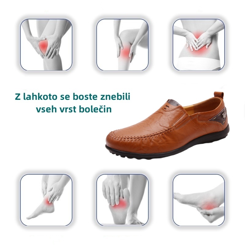 【🔥Danes 50 % popust - ne zamudite】Ergonomsko oblikovani ortopedski čevlji - vrhunsko usnje + ročno šivani👞