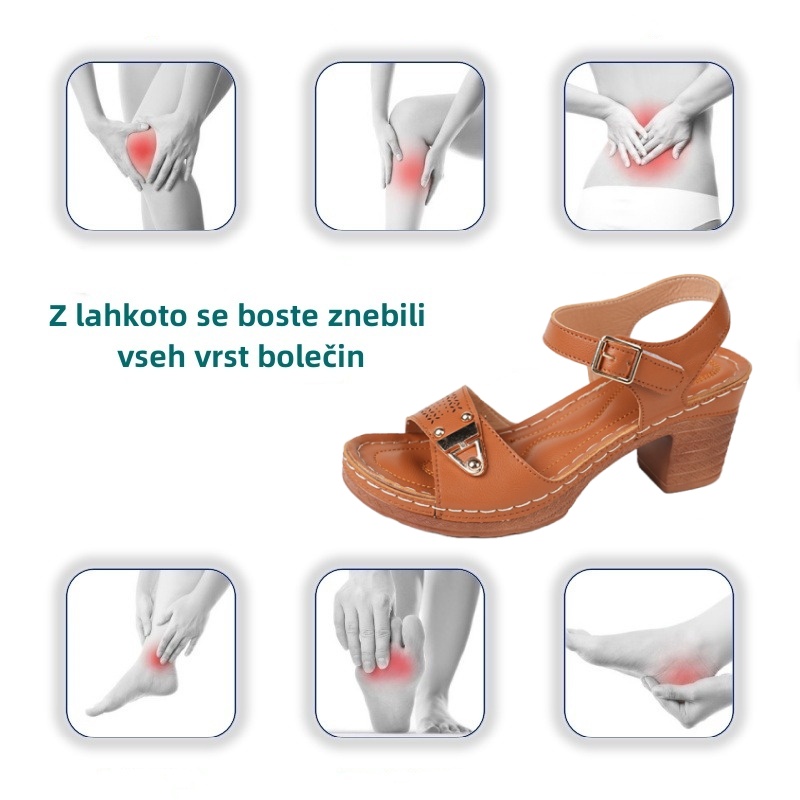 🔥Časovno omejen 50% popust - Poletni ortopedski sandali - Ergonomska oblika ✅100% neboleča hoja