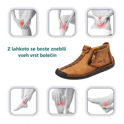 【🔥Danes 50 % popust - ne zamudite】Ergonomsko oblikovani ortopedski čevlji - vrhunsko usnje + ročno šivani👞