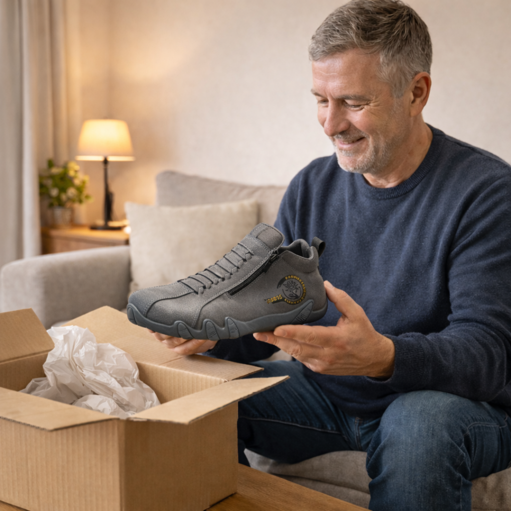 🎁Zadnji dan za 50 % popust, ne zamudite!⏰Izdelano iz avstralske telečje kože🐂Opora za stopala - lajša bolečine v stopalih✅Vodoodporno in nedrseče, udobno za hojo.