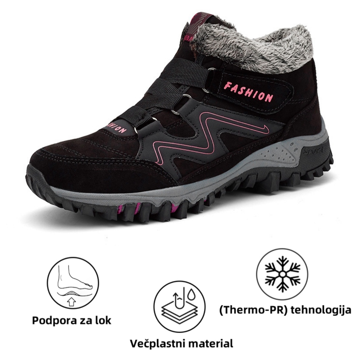 🎁Zgodnja zimska predprodaja - 50% popust - Moški in ženski zimski topli škornji za sneg🥾 - Ergonomska oblika