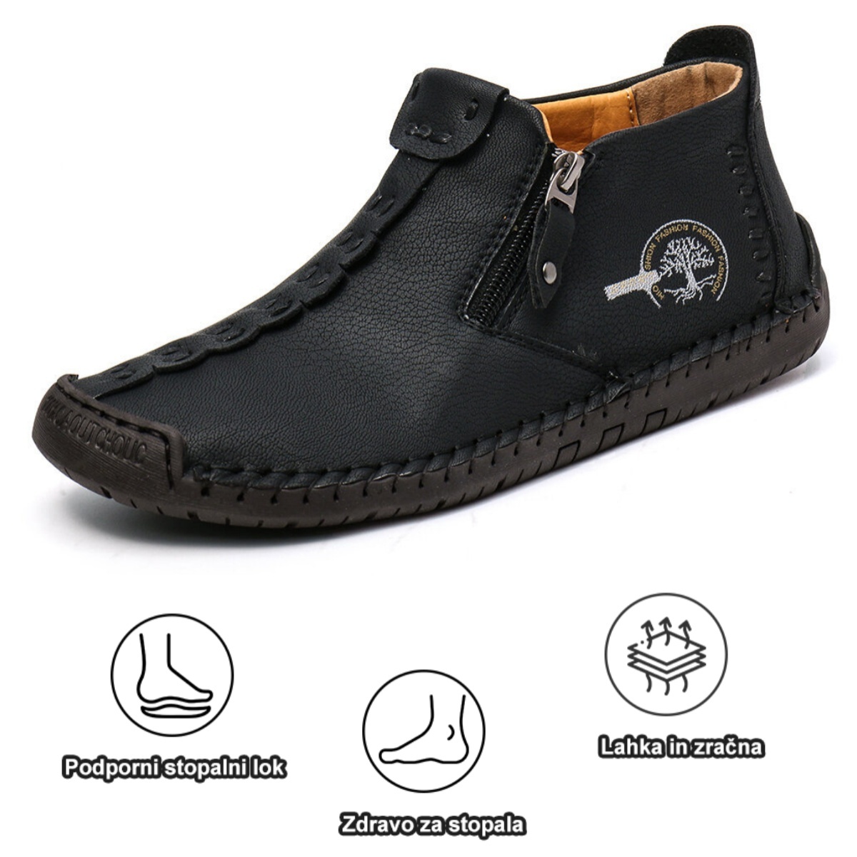 【🔥Danes 50 % popust - ne zamudite】Ergonomsko oblikovani ortopedski čevlji - vrhunsko usnje + ročno šivani👞