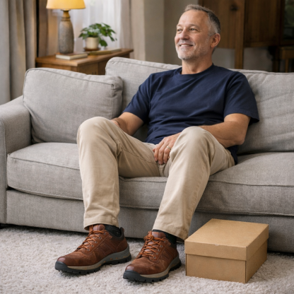 🐂 Ortopedski udobni čevlji iz italijanskega telečjega usnja 🦶 Podpora za lok za zmanjšanje pritiska na stopalo ✅ Nedrseči podplati za stabilno in udobno hojo