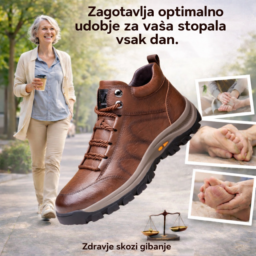 lunmens® – 🐂 Ročno izdelani moški čevlji iz telečje kože ✅ Inteligentni ortopedski čevlji + opora za gležnje 🦶 Udobni in nedrseči (primerni za tiste s težavami s stopali!)