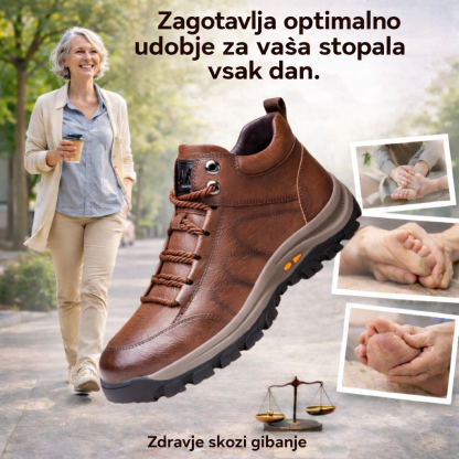 lunmens® – 🐂 Ročno izdelani moški čevlji iz telečje kože ✅ Inteligentni ortopedski čevlji + opora za gležnje 🦶 Udobni in nedrseči (primerni za tiste s težavami s stopali!)