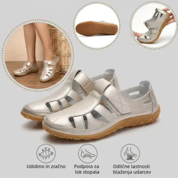🔥50 % popust danes - ne zamudite priložnosti! Poletni ortopedski sandali, ergonomsko oblikovani ✅ Lajšajo bolečine v stopalih, nedrseči in zračni, nastavljivi Velcro ✅