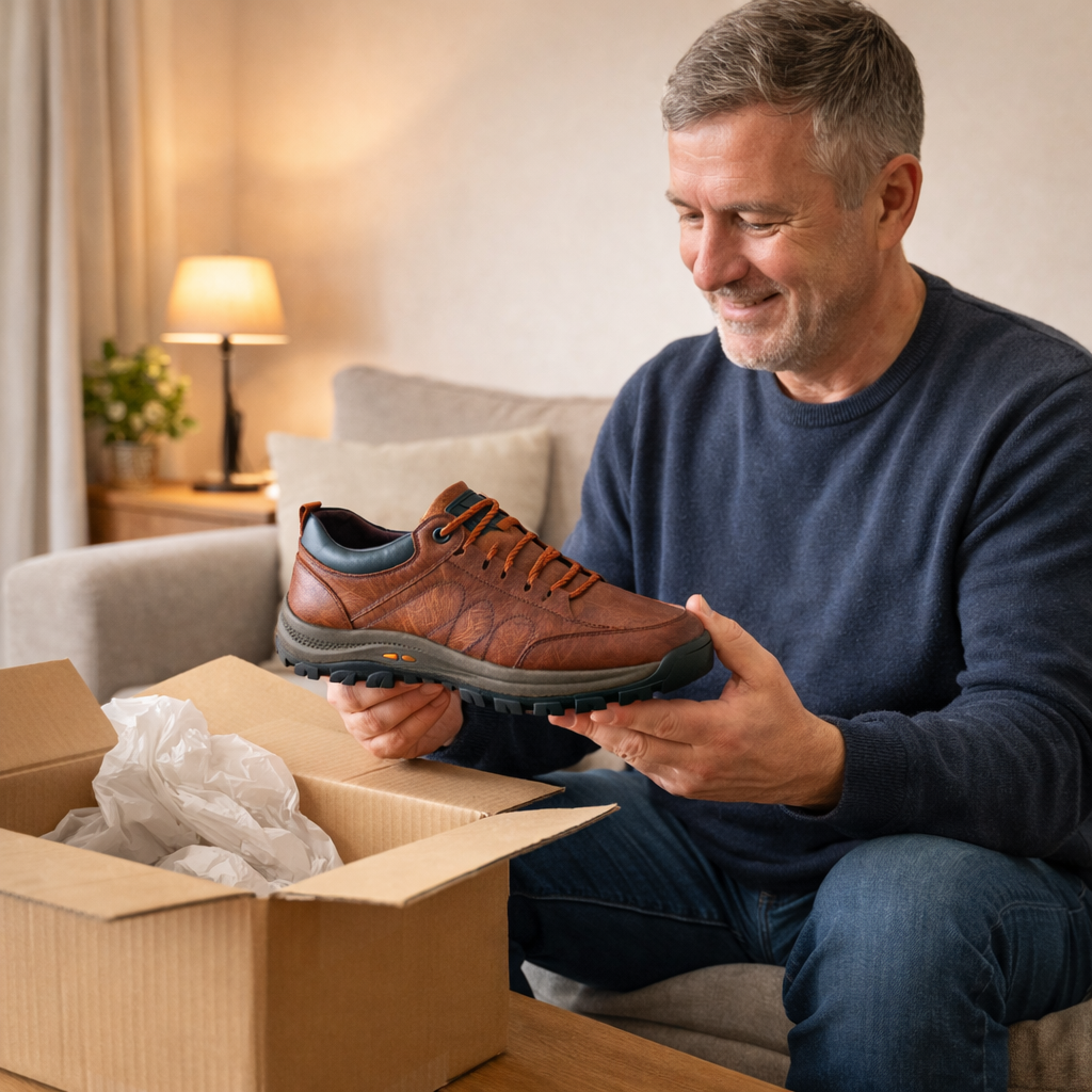 🎁Zadnji dan za 50 % popust, ne zamudite! ⏰Izdelano iz italijanskega telečjega usnja 🐂Opora za stopala - lajša bolečine v stopalih ✅Vodoodporno in nedrseče, udobno za hojo.