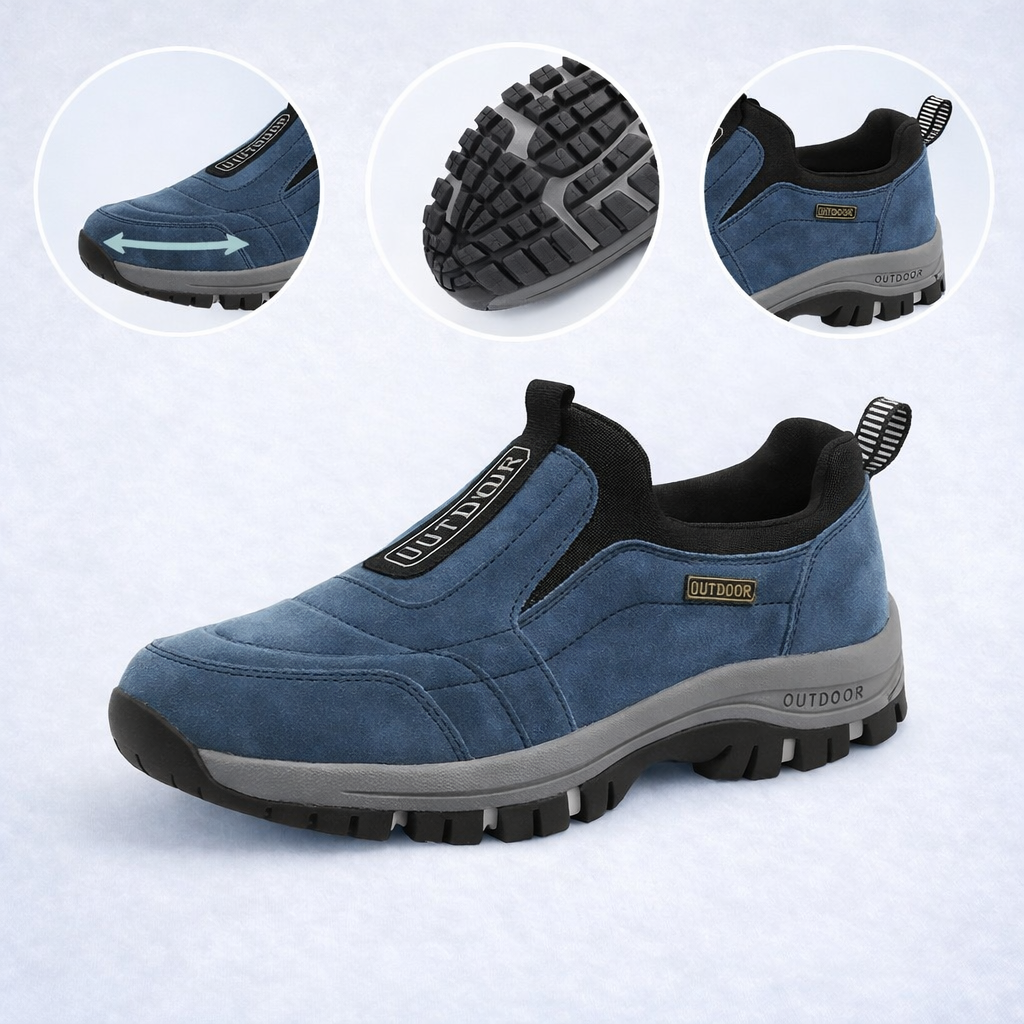 🔷Luksuzni moški ortopedski čevlji iz semiša, enostavni za obuvanje in sezuvanje brez sklanjanja 🦶Podpora za lok, lajšanje bolečin