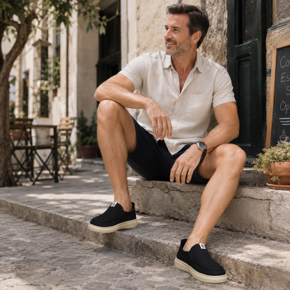 🎁 Posebna ponudba: 50 % popust! 🎁 Ročno šivani moški ortopedski čevlji z ergonomsko zasnovo. ✅ Podpora stopalnemu loku pomaga lajšati bolečine v stopalih.
