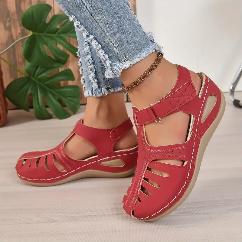 ⏰ Danes 50 % popust - zračni ortopedski sandali na klin za poletje - udobna in neboleča hoja