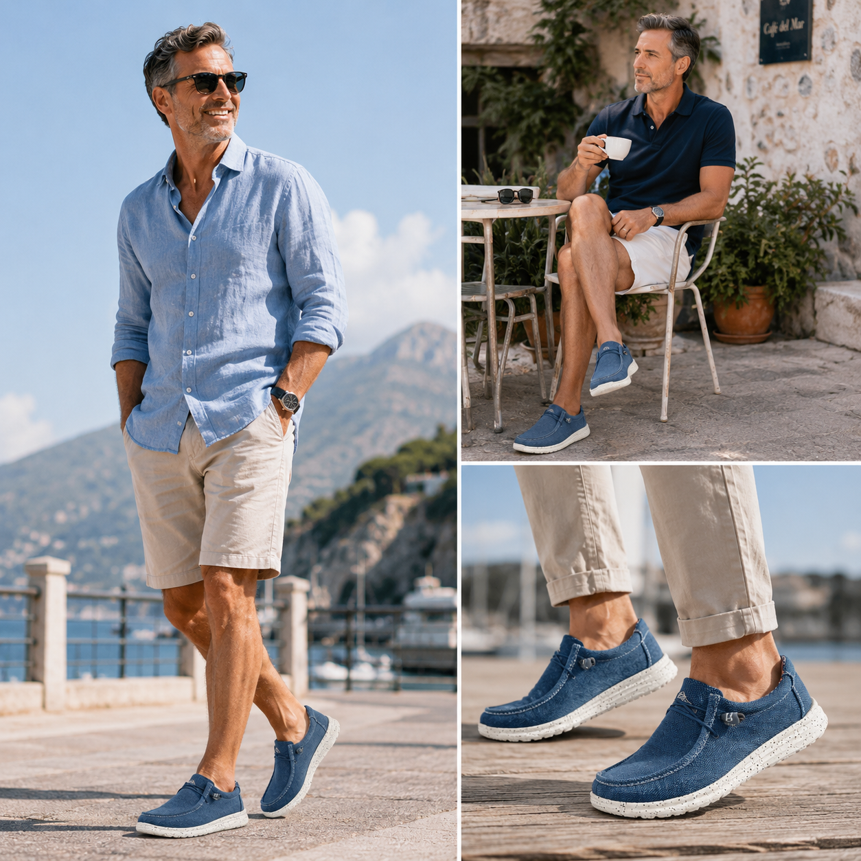 🎉 Omejena časovna ponudba! 👞 Moški poletni casual čevlji | Izjemno lahki in zračni ✅ Enostavno obuvanje 👣 Mehak nedrseč podplat 🚶 Podpora stopalnemu loku za udobno hojo ves dan