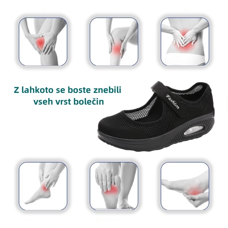 [🔥Današnja polovična cena - ne zamudite] Ženski zračni ortopedski čevlji, učinkovito blaženje udarcev - s 168 patenti za obutev 👞 olajšajo hojo