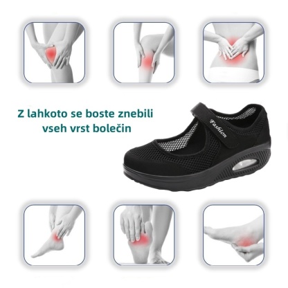 [🔥Današnja polovična cena - ne zamudite] Ženski zračni ortopedski čevlji, učinkovito blaženje udarcev - s 168 patenti za obutev 👞 olajšajo hojo